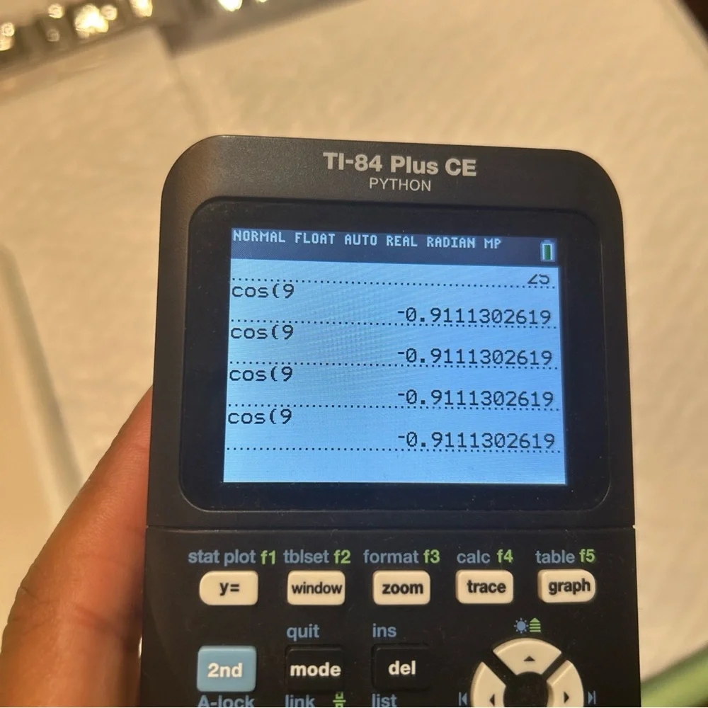 Texas Instruments TI-84 Plus CE Python Graphing Calculator w Cable Black Tested